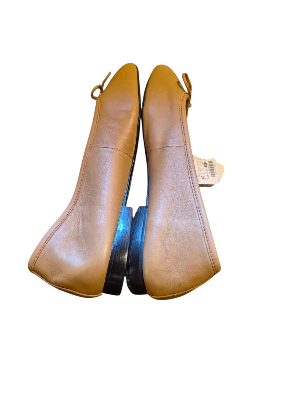 Zara Women's Ballet Flats in Cognac Brown Classic Home Or Office. 100% Leather - Picture 9 of 11